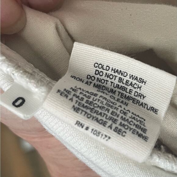 Ulla Johnson “Ellis” Jean, High Waist Cropped Flared Button Front Ecru 25 - Picture 12 of 13